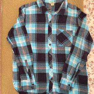 Woolrich women’s, flannel, 100% cotton,  button down plaid shirt